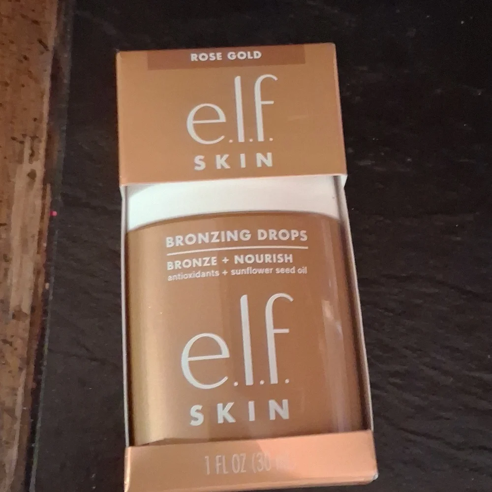 NEW Elf Skin Bronzing Drops Rose Gold Tinted Serum For Fair to Medium Complexion - Picture 4 of 8